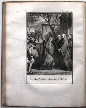 Lettres d'Héloïse et d'Abbelard 1796 HC Set van 3 met 8 grav - 5