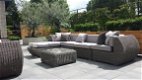 Loungeset Curved rondwicker lounge tuin bank set incl. levering - 6 - Thumbnail