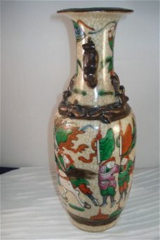 Chinese Craquele porceleinen vaas circa 1870,hoogte 25,5 cm