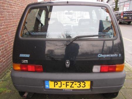 Sloopauto inkoop Den haag fiat cinquecento Zwart - 1