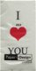 papieren zakdoekjes I Love You - 1 - Thumbnail