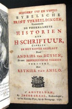 Hondert Vyf en Vyftig Bybelsche Print Verbeeldingen 1736 - 3