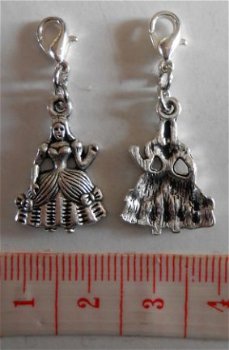 Charm prinses /bruid 21 x 14 mm. - 1