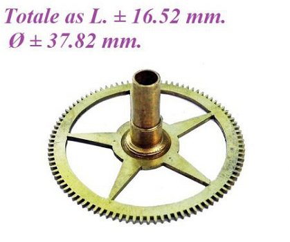 === Uurrad Franse pendule / regulateur = oud === 22736 - 1