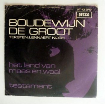 single: Boudewijn de Groot - Land van Maas en Waal / Testament (1967) - 1