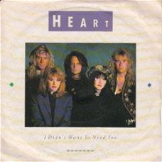 VINYLSINGLE * HEART * I DIDN'T WANT TO NEED YOU  * ITALY  7"