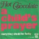 VINYLSINGLE * HOT CHOCOLATE * A CHILD'S PRAYER * BELGIUM 7