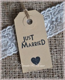 Labels Just married & hartje. Prijs per 10