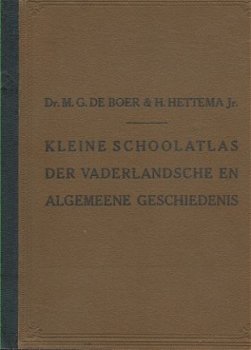 Kleine schoolatlas geschiedenis Boer en Hettema uit 1925 - 1