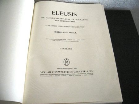 Eleusis 1927 Ferdinand Noack Tekstband + 44 platen/kaarten - 3