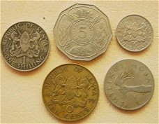 5 munten Kenia/Tanzania