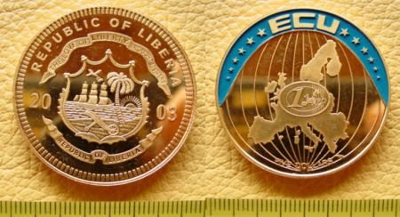 Liberia 5 dollar 2003 Ecu - 1
