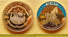 Liberia 5 dollar 2003 Ecu
