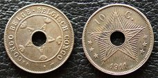 Belgisch Congo, 10 centimes 1911