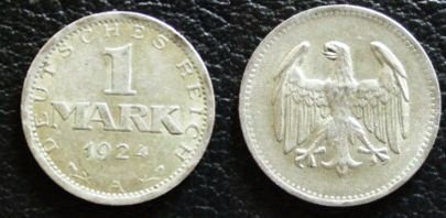 Duitsland zilveren Mark 1924 - 1