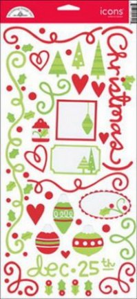 NIEUW Cardstock Stickers Jolly Holly Days Van Doodlebug