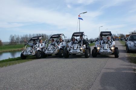 Leuke speciale kados blokarten, buggy rijden survival weg - 1