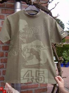 Salty Dog T-shirt jongens mt 146-152 army-green