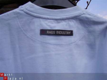 Rags T-shirt jongens mt M (146-152) lichtblauw met print - 1
