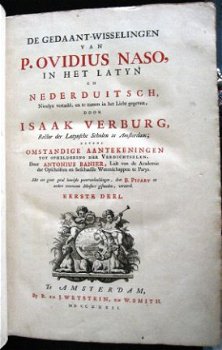 De Gedaant-wisselingen van P Ovidius Naso 1732 Groot formaat - 4