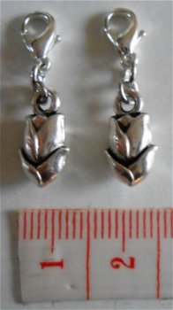 Charm tulp 14 x 08 mm. - 1