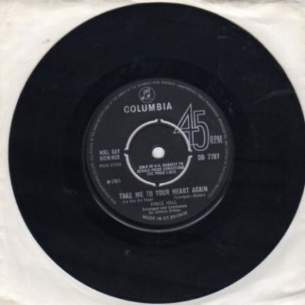 Vince Hill : Take me to your heart again (1965) - nr. 1