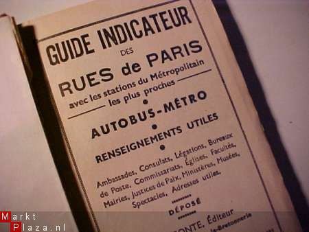 GUIDE INDICATEUR DES RUES DE PARIS - 1