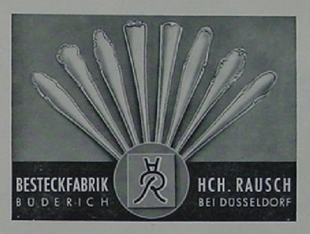 6 prs (19dl.)verz bestek,Heinrich Rausch (HR),1952,geh.90 - 1