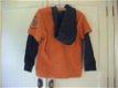 Red and Blu oranje shirt met capuchon maat 92 - 3 - Thumbnail