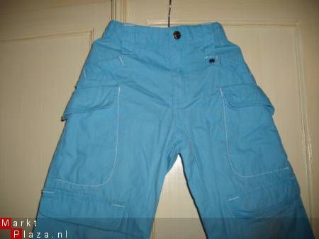 Salty Dog aqua blauwe lange zomer broek maat 98 - 2