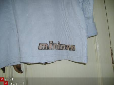 MiniMan Mini Man lichtblauw vestje met rits maat 98/104 - 3