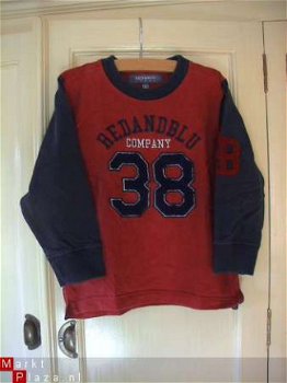 Red and Blu rood blauwe longsleeve met applicaties 92 - 1