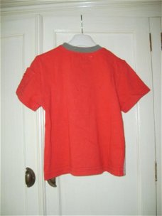 Doerak rood shirt korte mouw maat 104