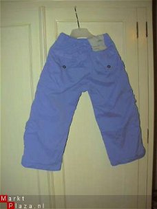 Salty Dog blauwe gevoerde broek met verstelbare taille 92