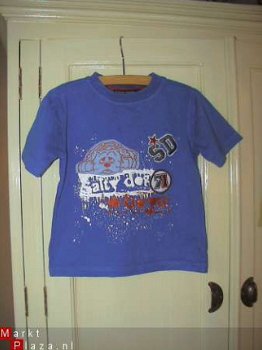 Salty Dog blauw shirtje met kort mouwtje zgan 92 - 3
