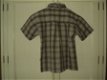 Spetter bruin geruite blouse met kort mouwtje maat 116 - 3 - Thumbnail