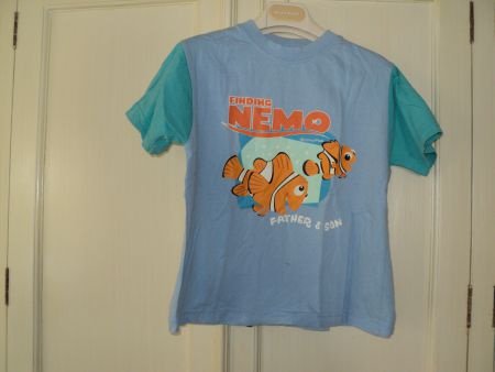 Finding Nemo blauw met groen shirt korte mouw maat 104 - 1