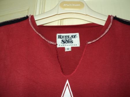 Replay & Sons rood shirtje maat 110/116 - 1