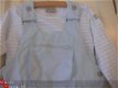 Petit Boy lichtblauwe salopet met gestreepte longsleeve 92 - 2 - Thumbnail