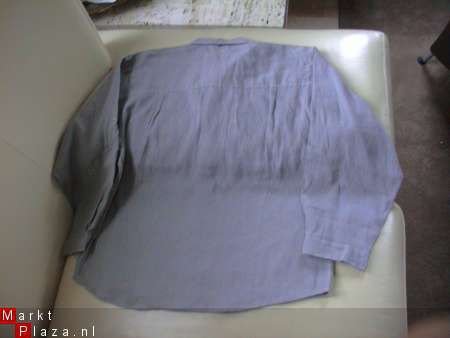 Doerak grijze linnen blouse overhemd 152 nieuw - 1