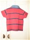Gant polo shirt korte mouw rood blauw spijkerkraagje maat 80 - 3 - Thumbnail