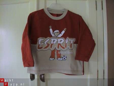 Esprit voetbaltrui oranje beige 92/98 - 1