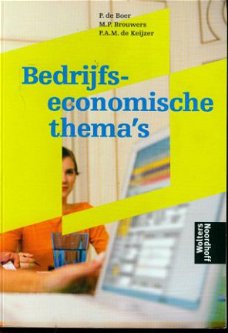 P. de Boer; Bedrijfseconomische thema's