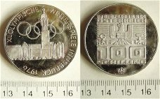 Oostenrijk 100 shilling zilver Olympische Spelen 1976