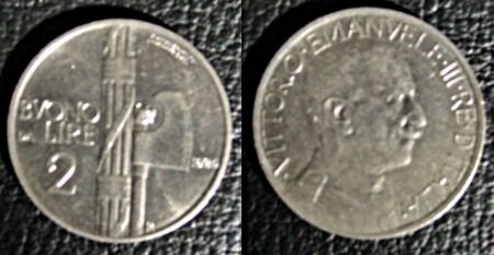 Italie 2 lire 1924 - 1