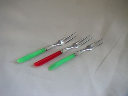 7 Gekleurde cocktailvorkjes (c2vb) - nr. 1