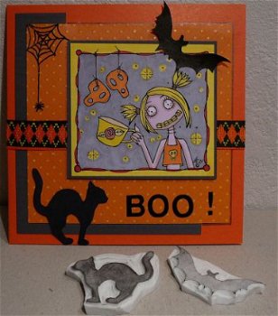 Halloweenkaart 14 BOO - 1