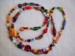 antieke trade beads kralensnoer afrikaanse handelskralen hippieketting - 1 - Thumbnail