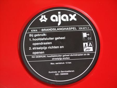 Brandhaspel AJAX / blusmateriaal / Slangenhaspel - 4