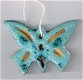 Keramiek vlinder lichtblauw - 1 - Thumbnail